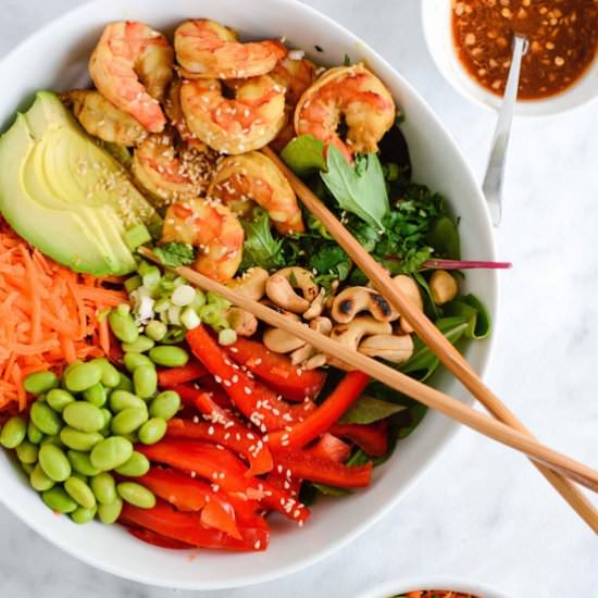 Vietnamese Shrimp Edamame Salad