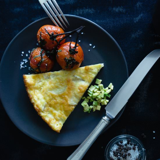 Potatoes & Smoked Gouda Frittata