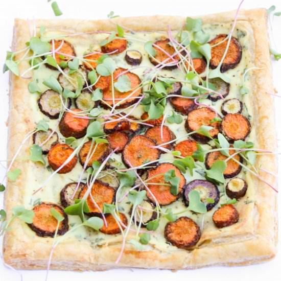 Carrot Ricotta Tart With Herbs