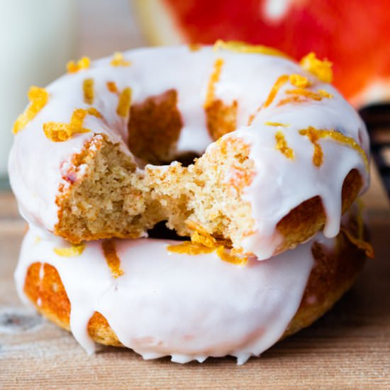 Healthier Grapefruit Doughnuts