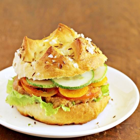 Kummelweck Rolls & a Veg Sandwich
