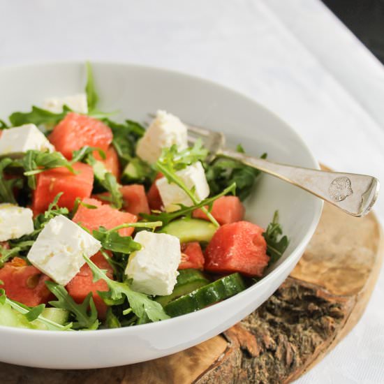 Watermelon and feta salad