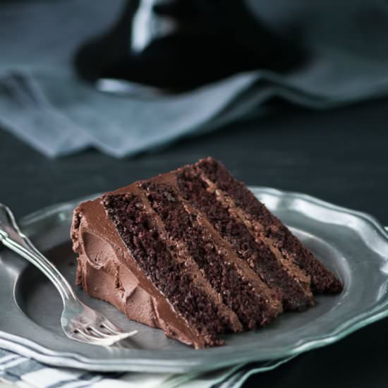 Chocolate Chocolate Crunch Cake