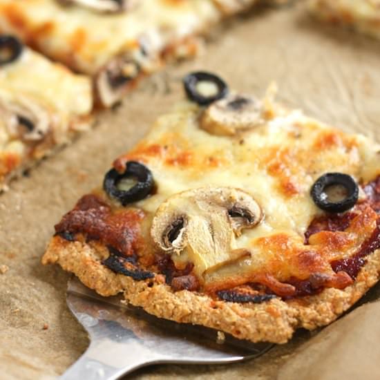 Oaty gluten-free pizza crust
