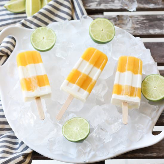 Spicy Mango Margarita Creamsicles