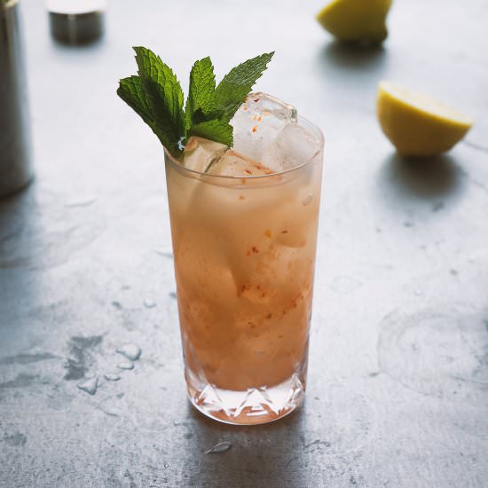 Gin, Jam and Yogurt Cocktail