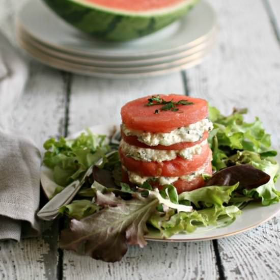 Watermelon and Feta Cheese Salad