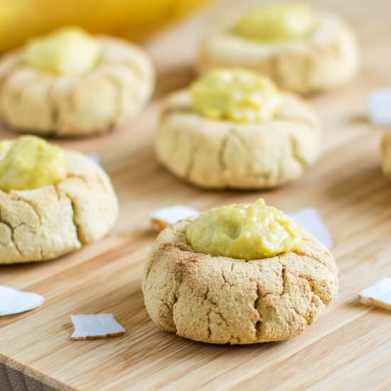 Vegan Frosted Mango Coconut Cookies