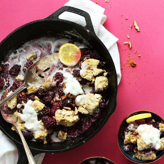 Simple Blackberry Cobbler