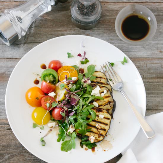 Eggplant Salad with Tomatoes