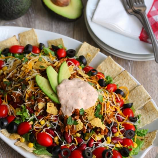 Taco Salad & Habanero Lime Sauce