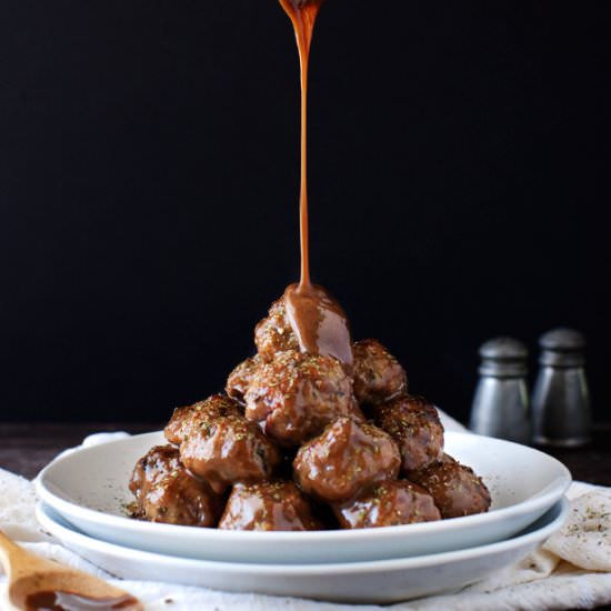 Maple Mustard Meatballs