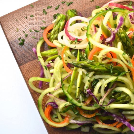 Spiralized Summer Slaw with Mint