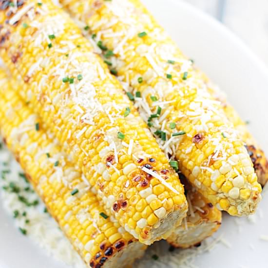 Parmesan Garlic Grilled Corn