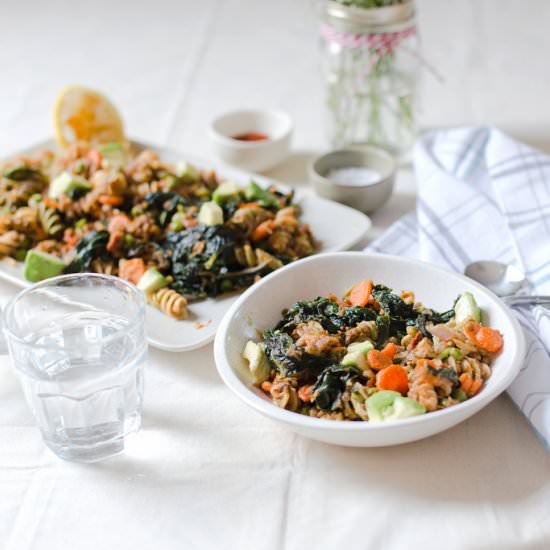Pasta with Lentils and Vegetables