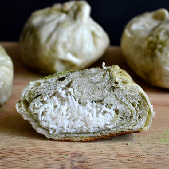 Burmese Steamed Coconut Buns