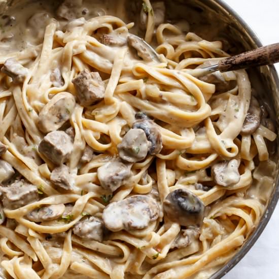 Creamy Beef and Mushroom Stroganoff