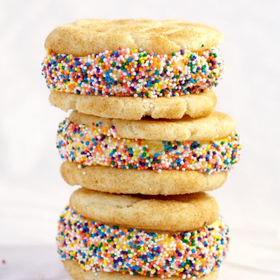 Snickerdoodle Ice Cream Sandwiches