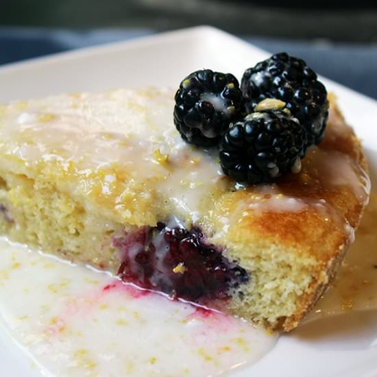 Glazed Lemon Cornmeal Cake