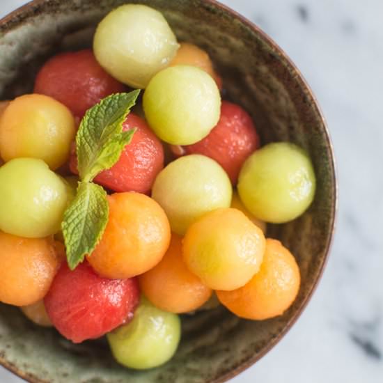 Vodka-Infused Melon Balls