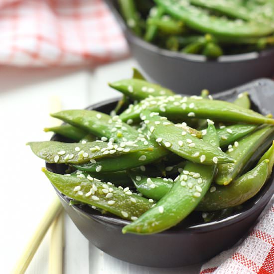 Healthy Asian Snap Pea Salad