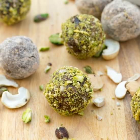 Raw Vegan Pistachio Lemon Truffles