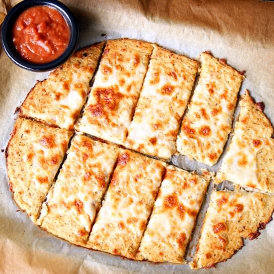 Cheesy Cauliflower Breadsticks