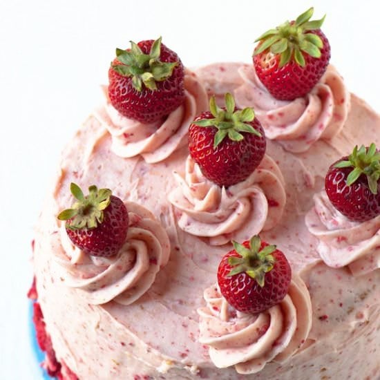 Strawberry Shortcake Layer Cake