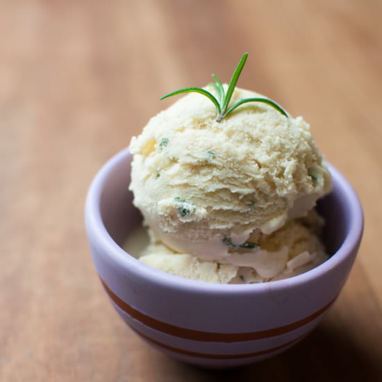 Rosemary & Brown Sugar Ice Cream