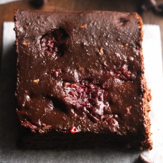 Raspberry Mocha Brownies