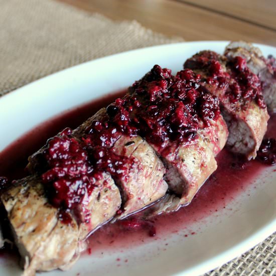 Blackberry Merlot Pork Tenderloin