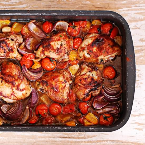 Roasted chicken drumsticks
