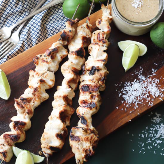 Coconut Chicken Satay