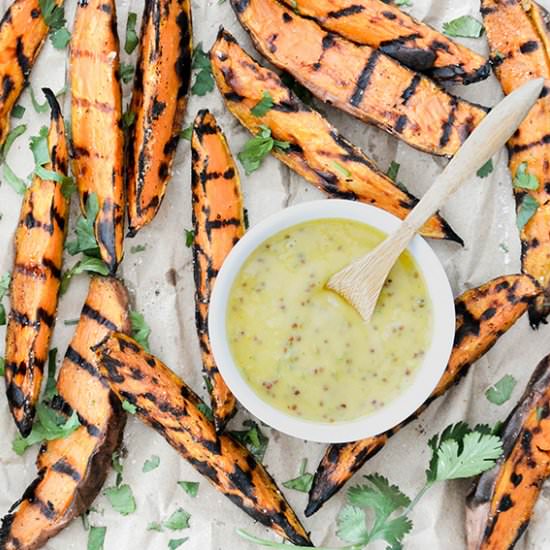 Grilled Sweet Potato Wedges