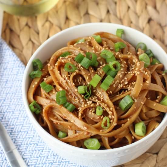 Sesame Almond Butter Noodles