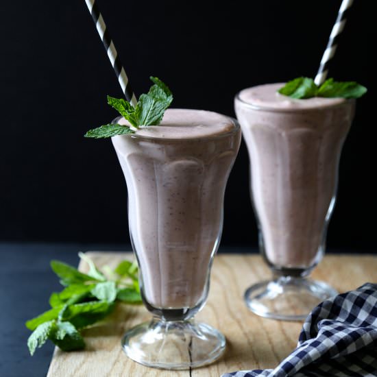 Bourbon Cherry Peach Milkshake