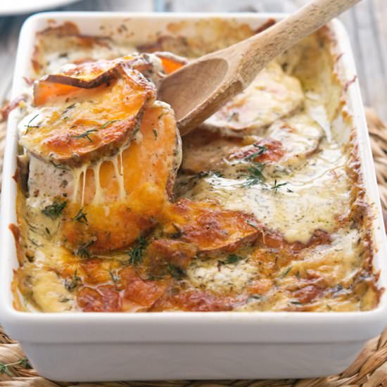 Scalloped Sweet Potatoes