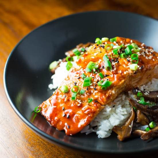 Spicy Korean Glazed Salmon