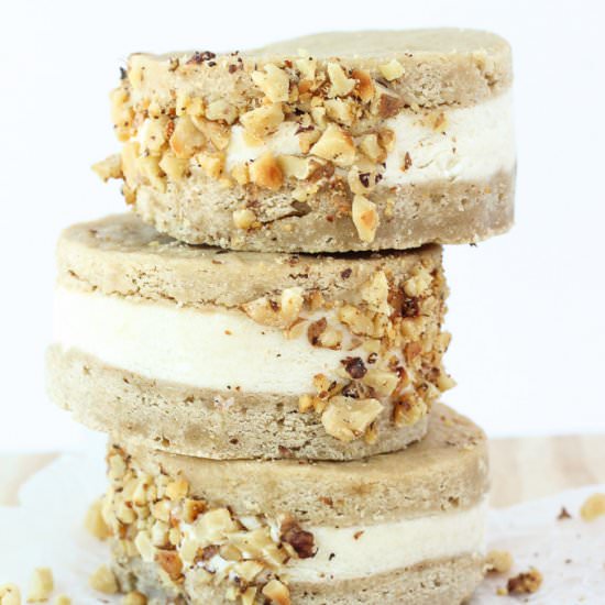 Maple Blondie Ice Cream Sandwich