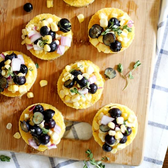 Polenta with Blueberry Corn Relish