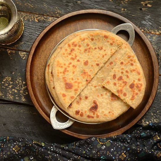 Brussels Sprouts Stuffed Paratha