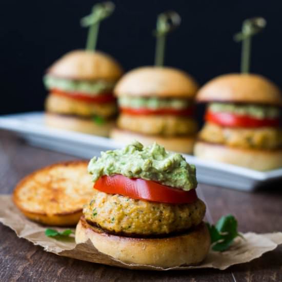 Salmon Burger Sliders