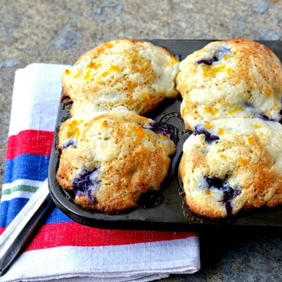 Mascarpone and Blueberry Muffins