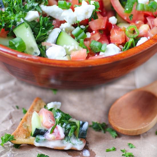 Layered Greek Ranch Dip