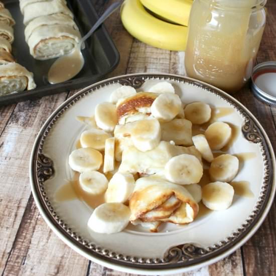 Banana Caramel Finnish Pancakes