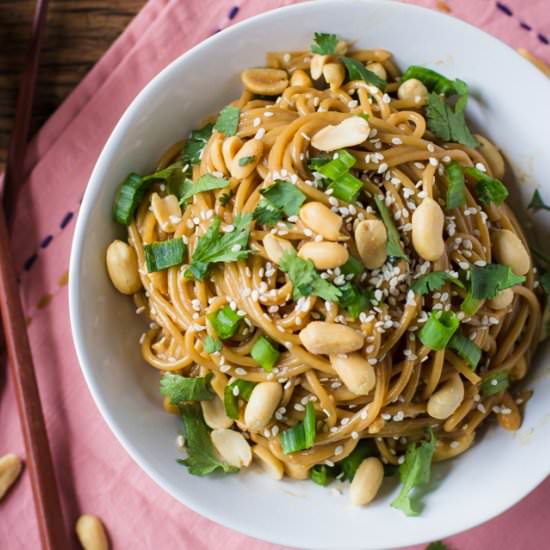 Quick & Easy Soy Peanut Noodles