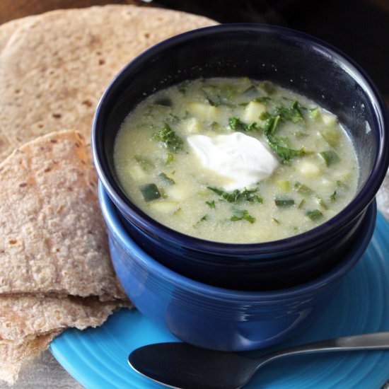 Vegetarian Enchilada Verde Soup