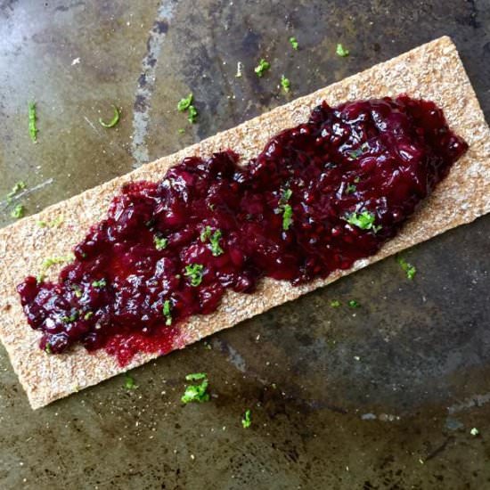 Microwave Blackberry Lime Chia Jam