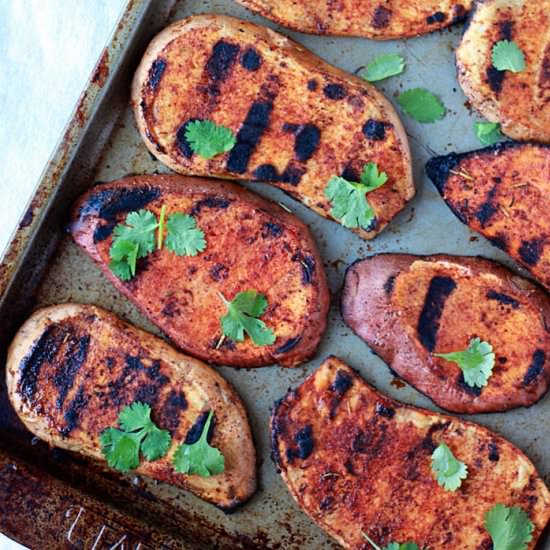 Smoky Grilled Sweet Potatoes