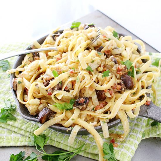 Roasted Cauliflower and Mushroom